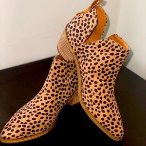 Nine West Cheetah Print Shia Booties- NWOB